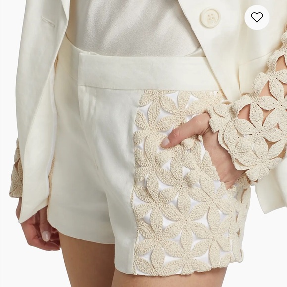 Ramy Brook Erica Crochet Panel Shorts - Picture 4 of 10